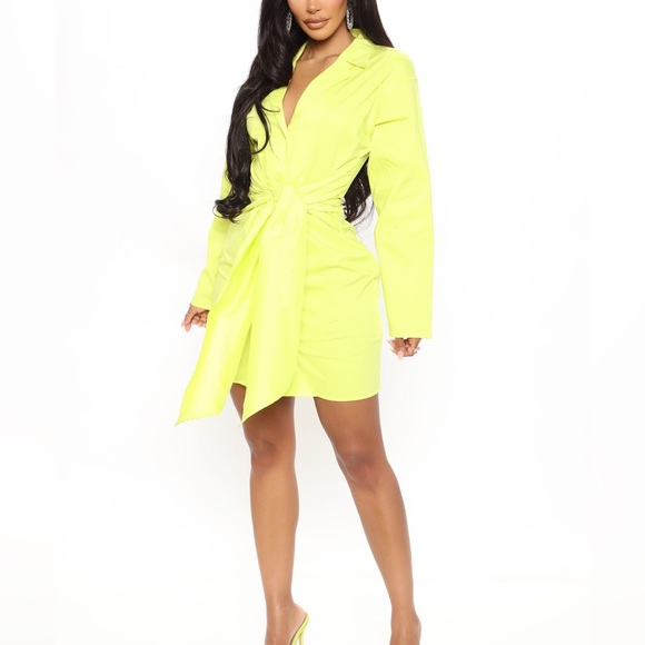 NWT FashionNova bright Future Shirt Dress - Picture 2 of 8